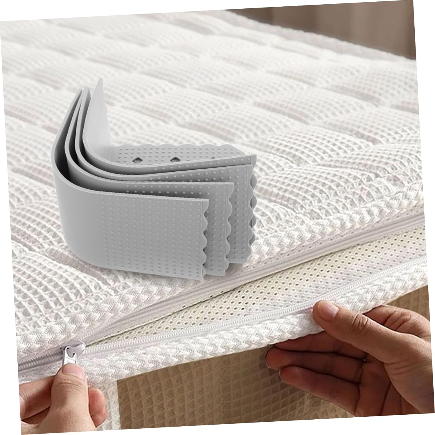 Silicone Bed Sheet Stabilizers Clips 4pcs Non-Slip Fasteners for Secure Bedding Invisible Anti-Slip Holders for Use Fits Mattress Sizes