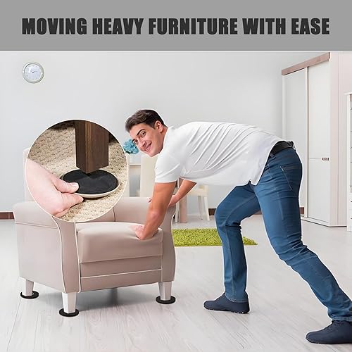Miniatura 6 de Kit de mudanza de muebles 16 piezas para superficies de suelo alfombrado y duro almohadillas de fieltro adecuadas para todos los deslizadores de
