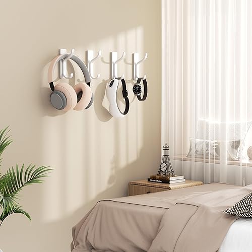 Miniatura 2 de Ganchos adhesivos para toallas para puerta de pared ganchos adhesivos de alta calidad para colgar abrigos, bolsos, ropa, bufandas, mochilas, llaves,