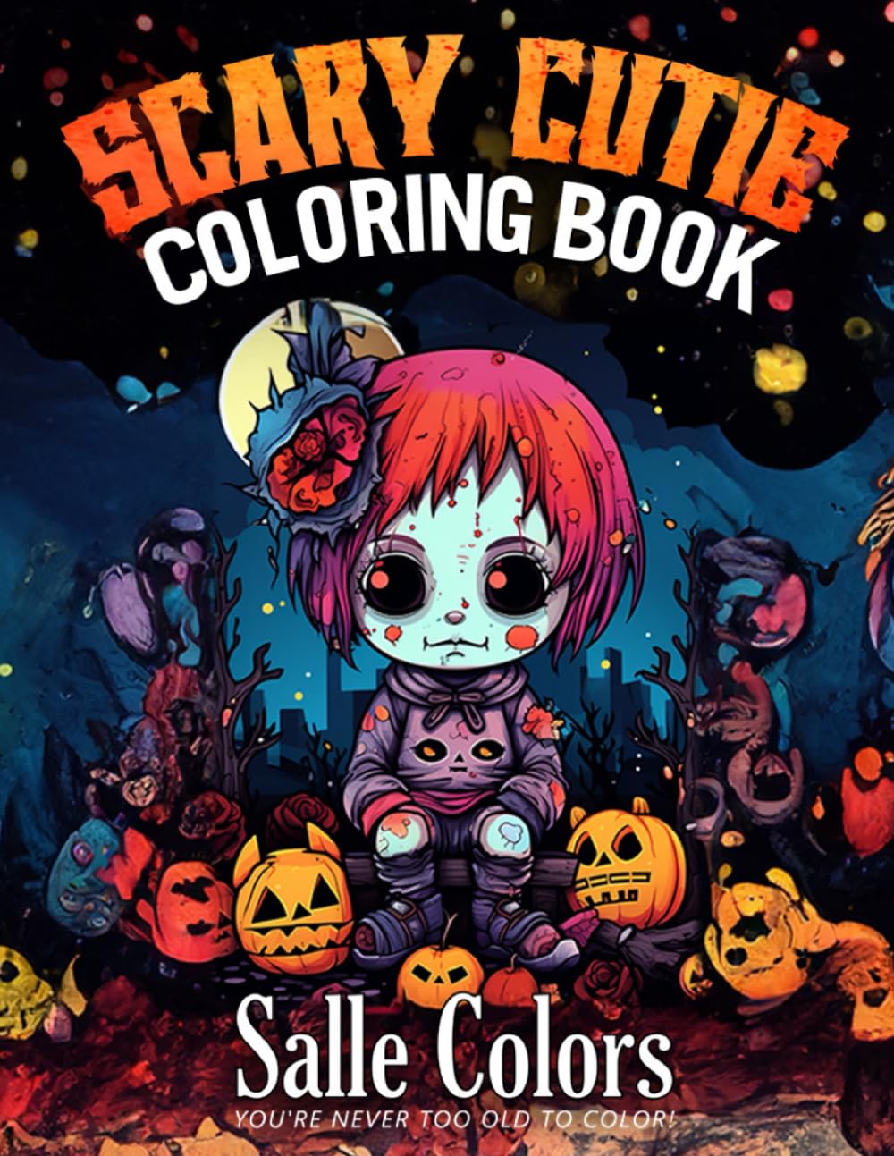 Scary Cutie Coloring Book: A Hauntingly Cute Coloring Journey For All Ages