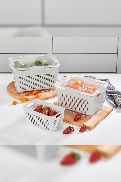 Selka Home - Lavin 2 Liter Light Gray Storage Container
