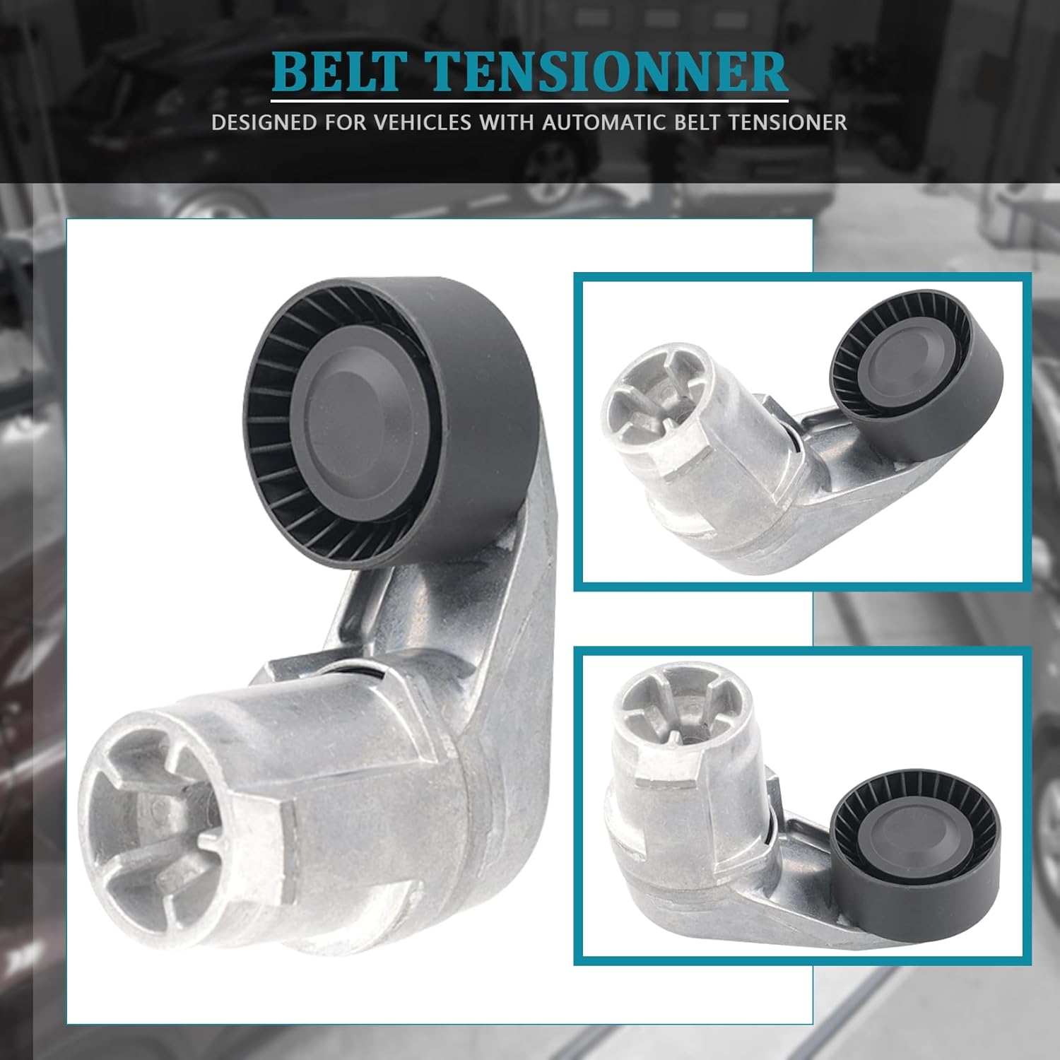 IRONTEK 11288604266 Belt Tensioner Pulley Assembly fit for BMW (2012-2015 335i/ 2014-2016 435i/ 2011-2016 535i/ 2012-2018 640i/ 2017-2018 M2/ 2011-2017 X3/ 2015-2018 X4) #39389 599097 8604266