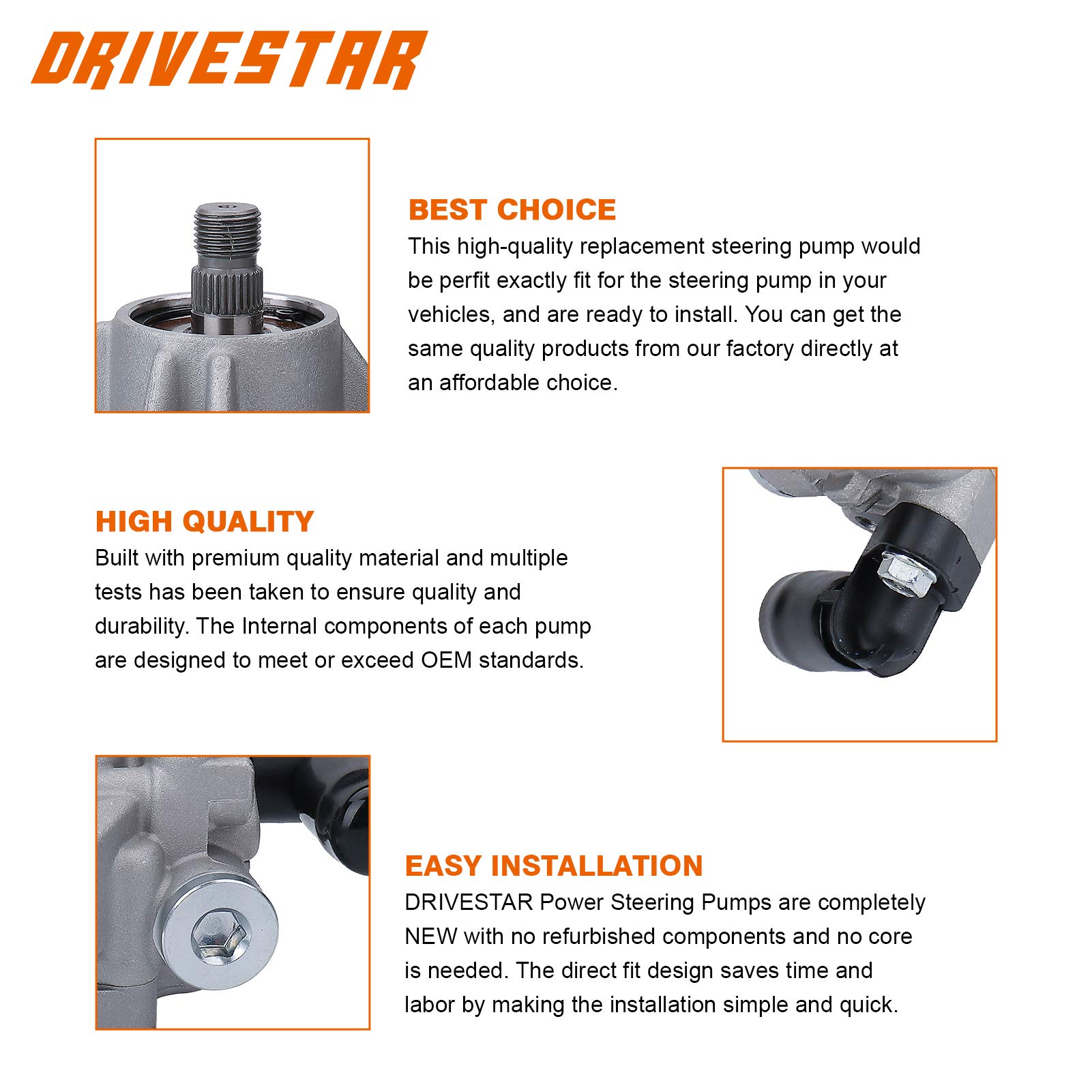 Amazon.com: DRIVESTAR 21-5341 Power Steering Pump, for 2003 2004 2005 Honda  Accord 2.4L, OE-Quality, Replace # 56110-RAA-A01 56110RAAA03 96-5341 5776  990-0656 : Automotive