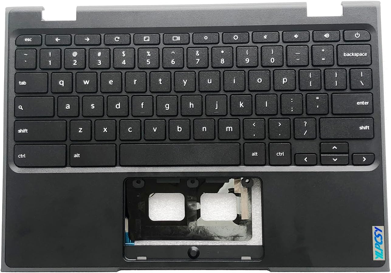 Replacement for Lenovo 100e Chromebook 2nd Gen MTK 2 82Q3 Laptop Upper Top Cover Case Palmrest US Keyboard Assembly Part 5CB1E21835