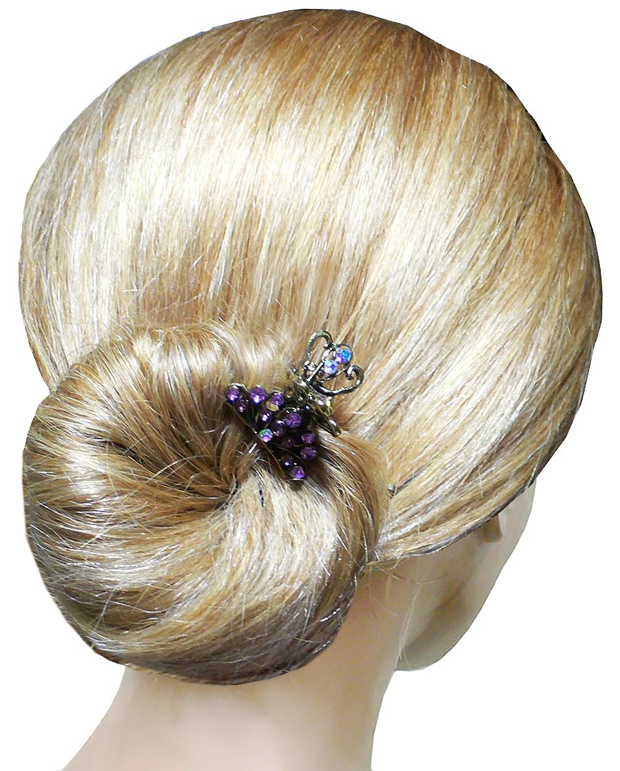 2 Set of 8, 16 Count, JCGY Mini Hair Claws Tiny 1.13" Metal Claw Clips LPW864175-1-8-2