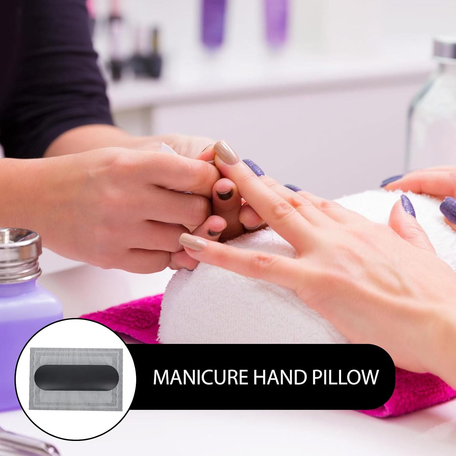 Manicure Hand Pillow PVC Support Pad for Salon Workbench