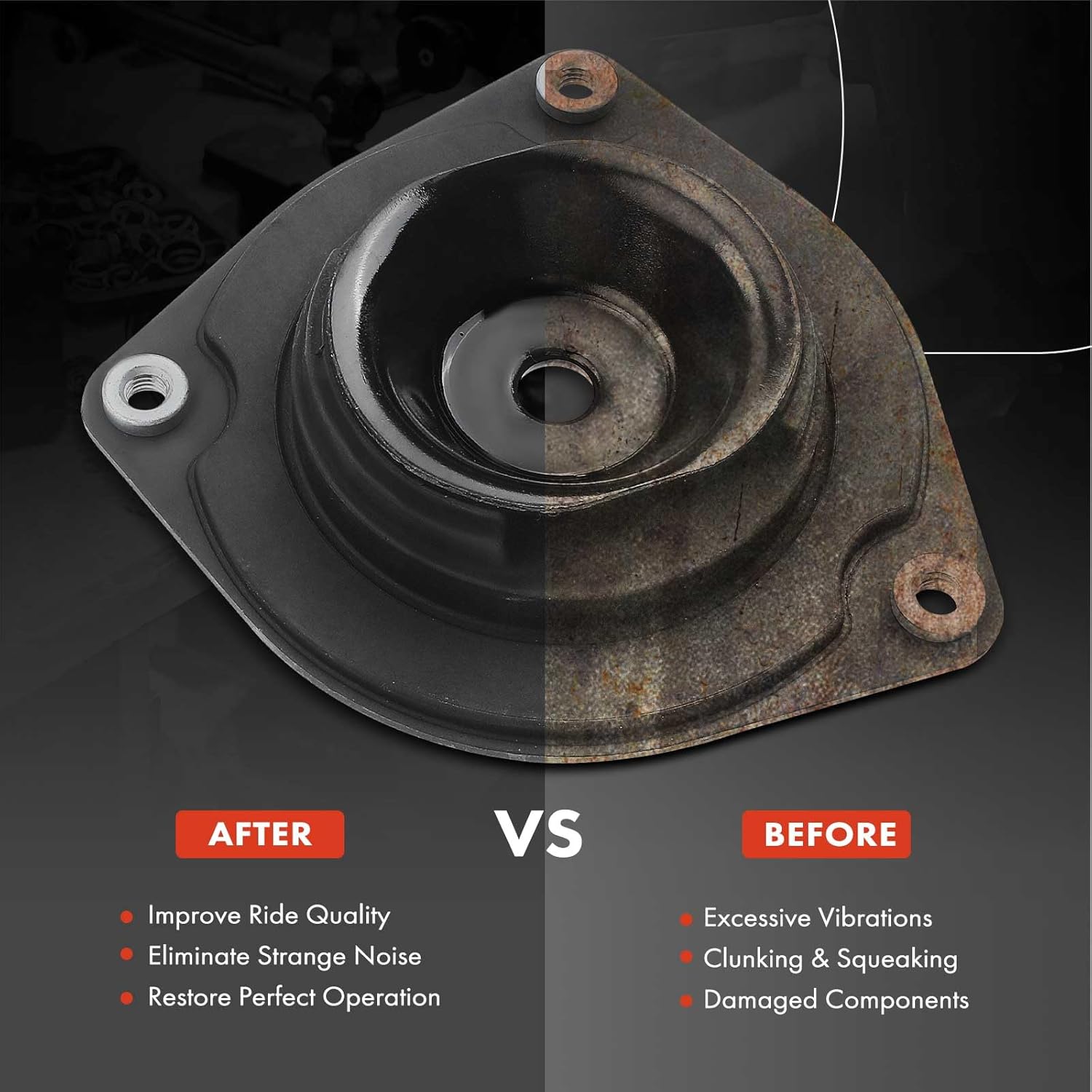A-Premium Front Left Suspension Strut Mount Compatible with Nissan Sentra 2013-2019 NV200 2013-2017 Chevrolet City Express 2015-2017