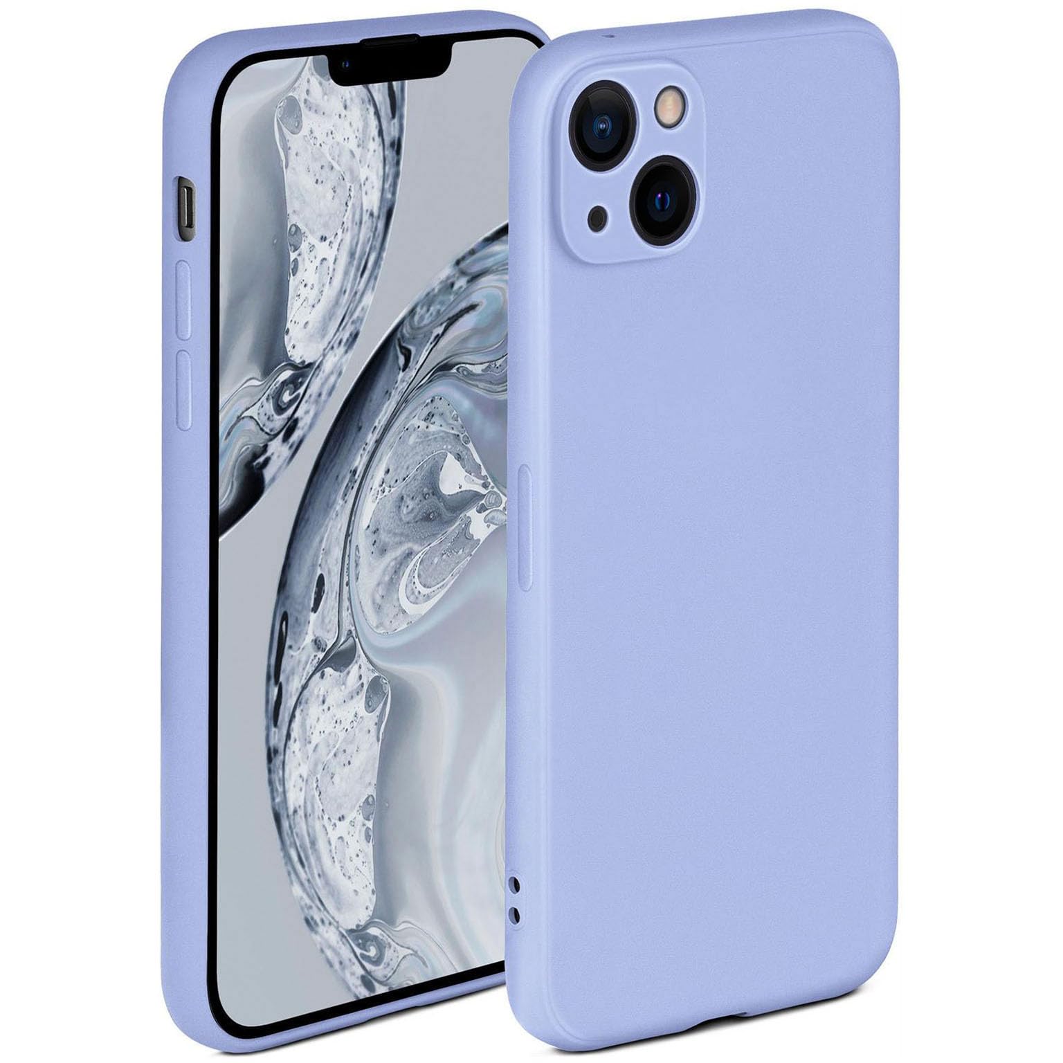 Coque bleu clair iPhone 14 Plus silicone arrière souple antichoc - 8