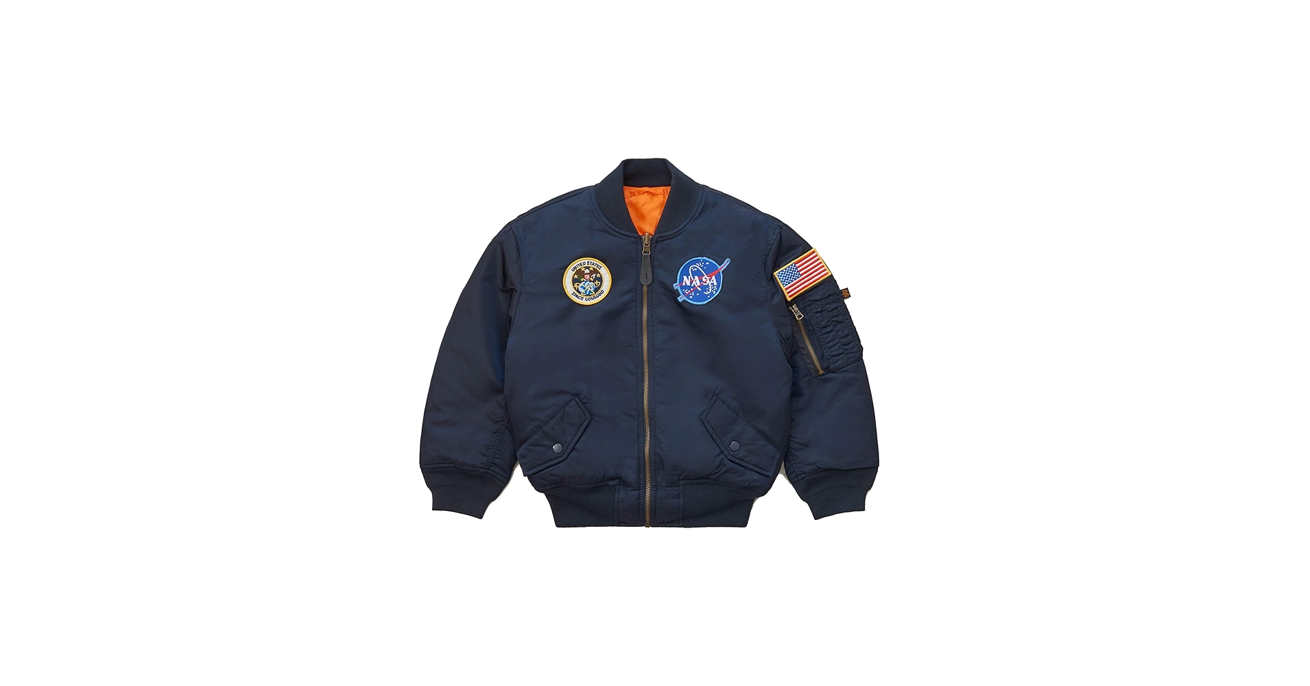 Amazon.com: Alpha Industries Boys' Nasa MA-1 Flight Jacket