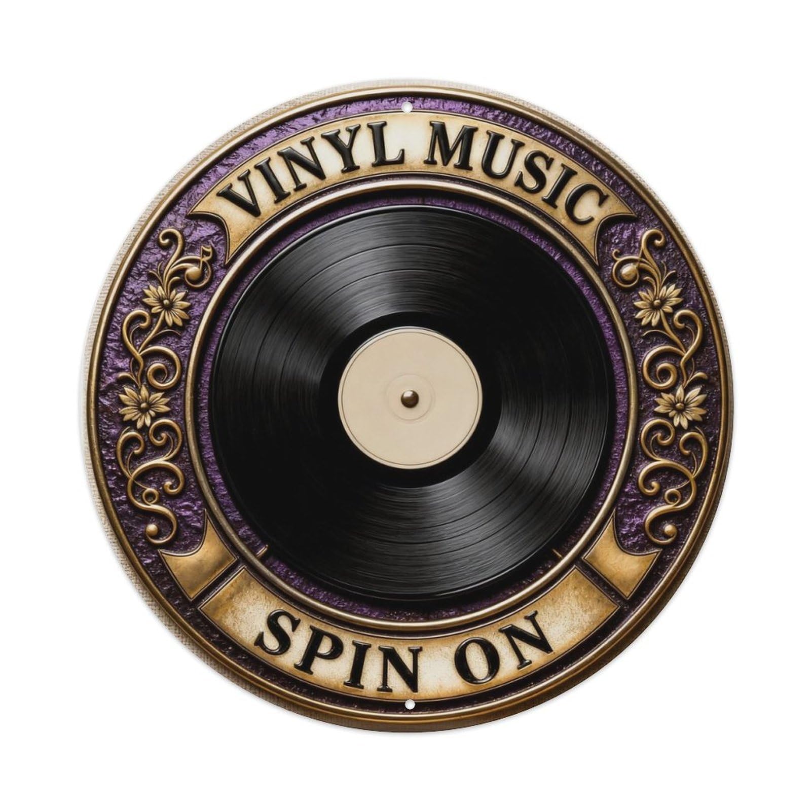 Vinyl Music Vintage Tin Sign Metal Tin Sign Plaque