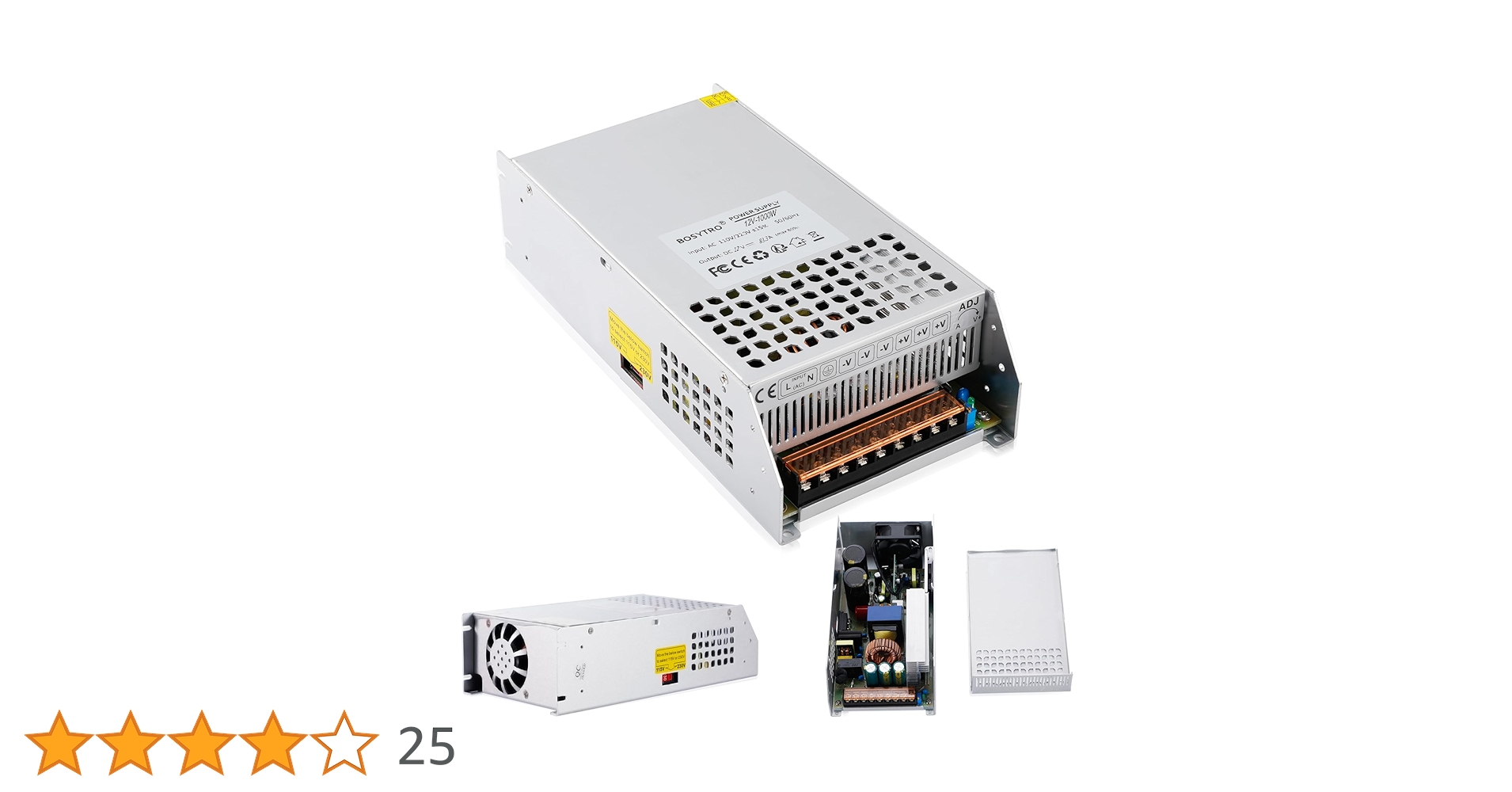 Amazon.co.jp: BOSYTRO DC 12V 83.3A 1000Wスイッチング電源SMPS