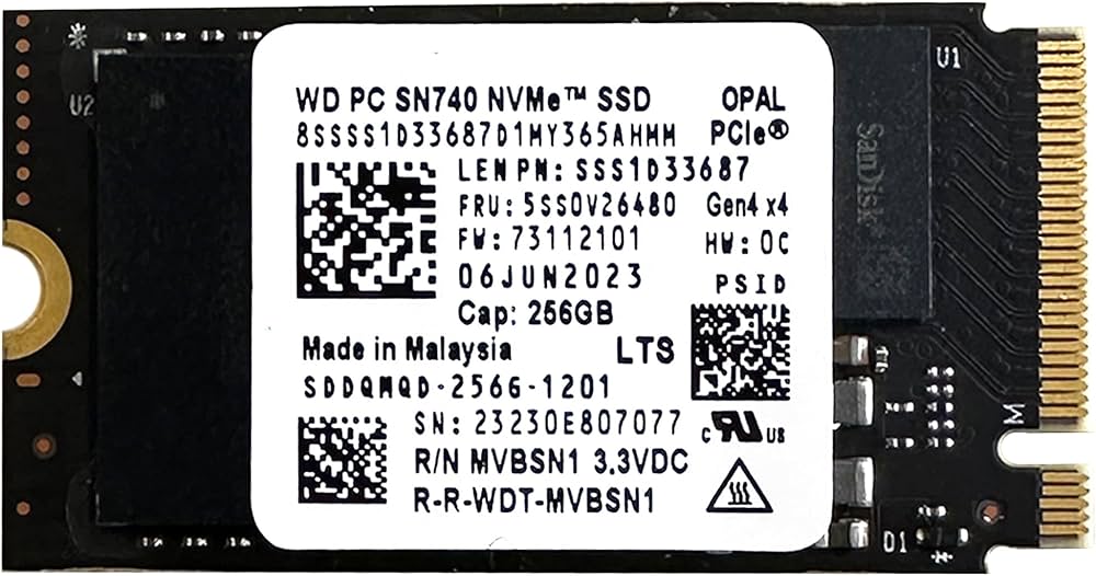 Amazon | OemGenuine WDC SN740 256GB M.2 2242 PCI-e 4.0 Gen 4x4NVME