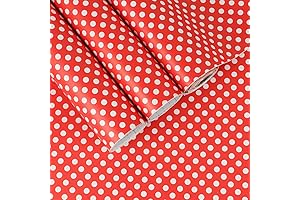 Self-Adhesive Red Polka Dot Wallpaper: A Quick and Easy Update for Decor