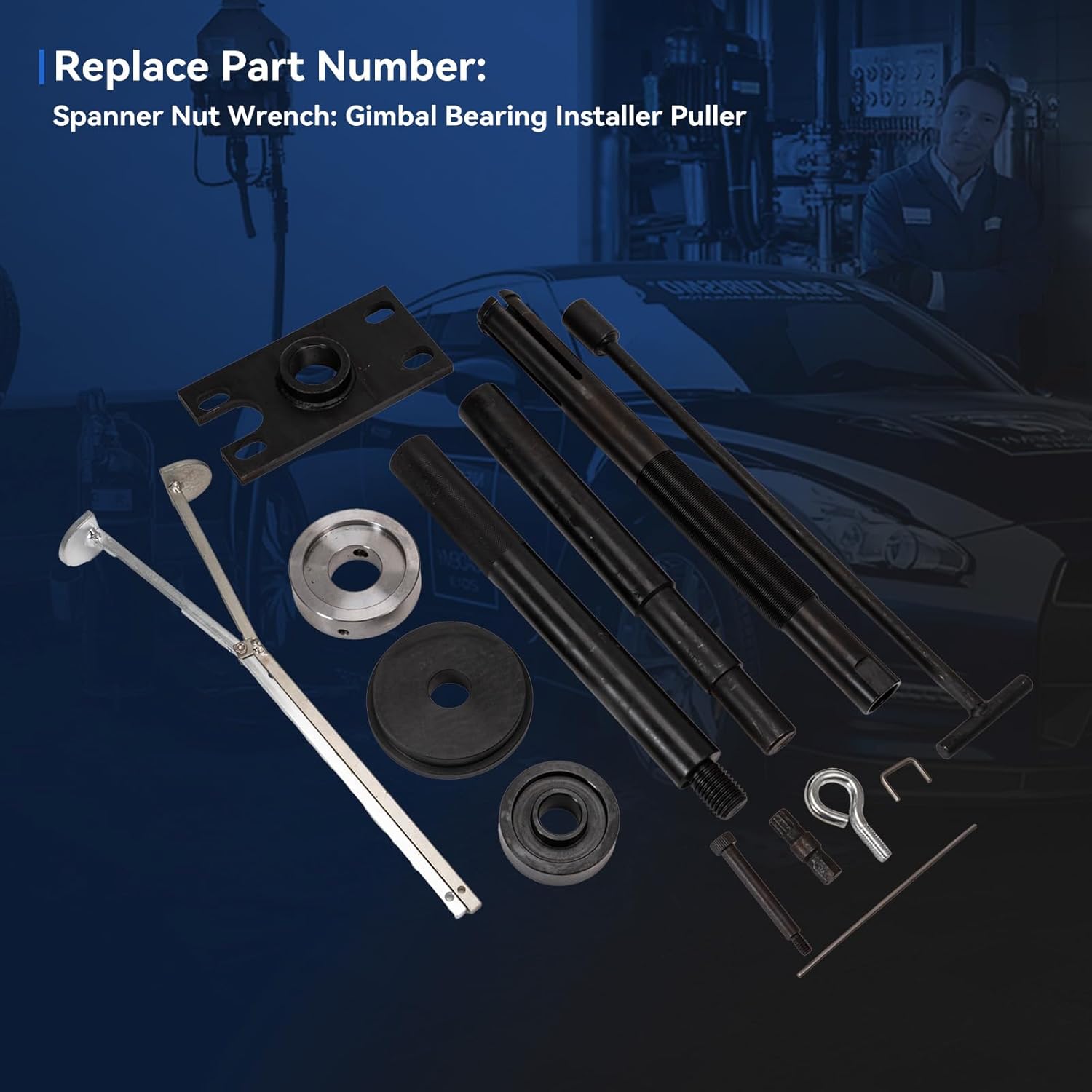 Gimbal Bearing Installer Engine Alignment Tool for Mercruiser Boat Alpha 1 MR Bravo OMC Cobra Volvo, Bearing Puller Installer