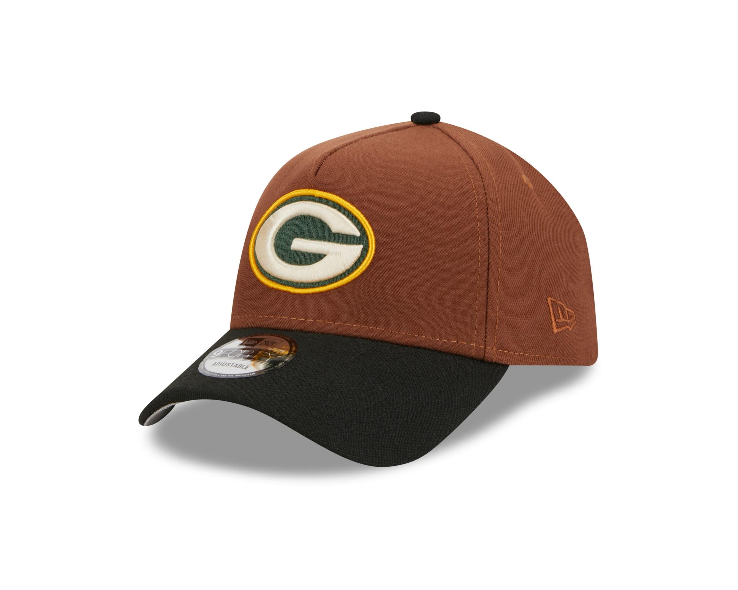 New Era MLB Harvest Gorra Baseball Parche Lateral Snapback Emblema del Equipo A-Frame Gorra de béisbol marrón Negro