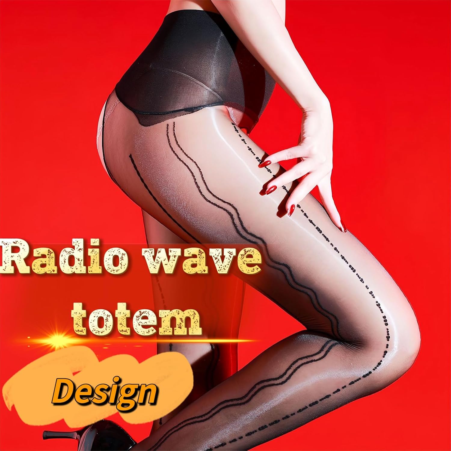 Shiny Pantyhose for Women Oil Shiny Sheer Tights High Waist Stockings 0 Denier 360°Seamless Gloss Nylons Pantyhose - Image 2