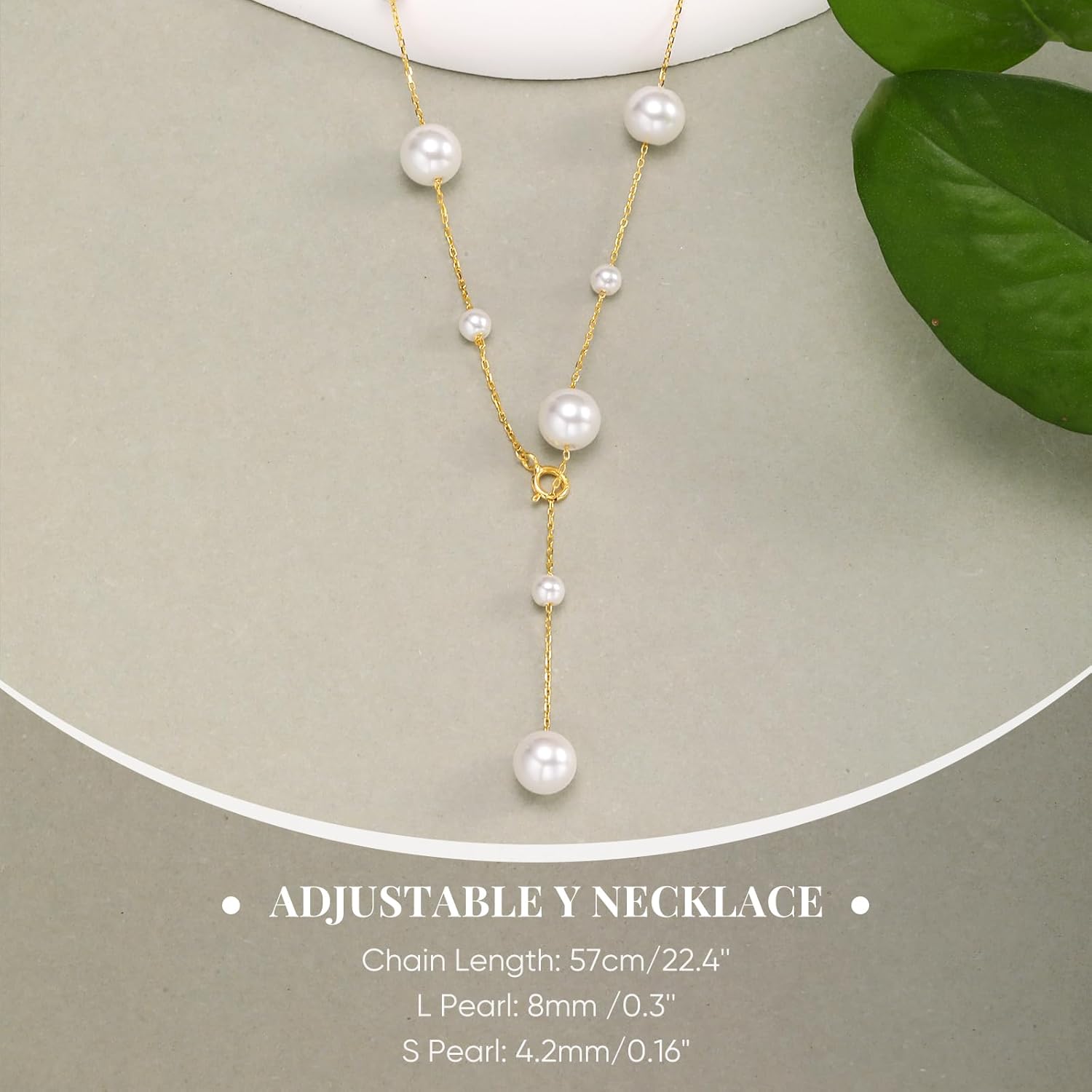 Pearl Necklace for Women 925 Sterling Silver Single Pearl Jewelry with Shell Pearl Pendant - Dainty Choker Necklace Suitable for Anniversary, Wedding, Birthday Gifts - Image 4