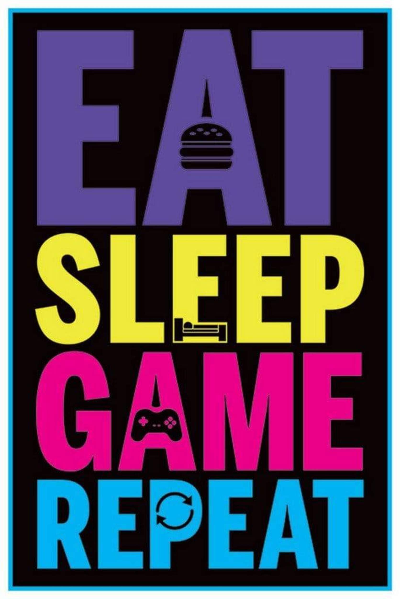 Grindstore Maxi Poster Eat, Sleep, Game, Repeat (Gaming)