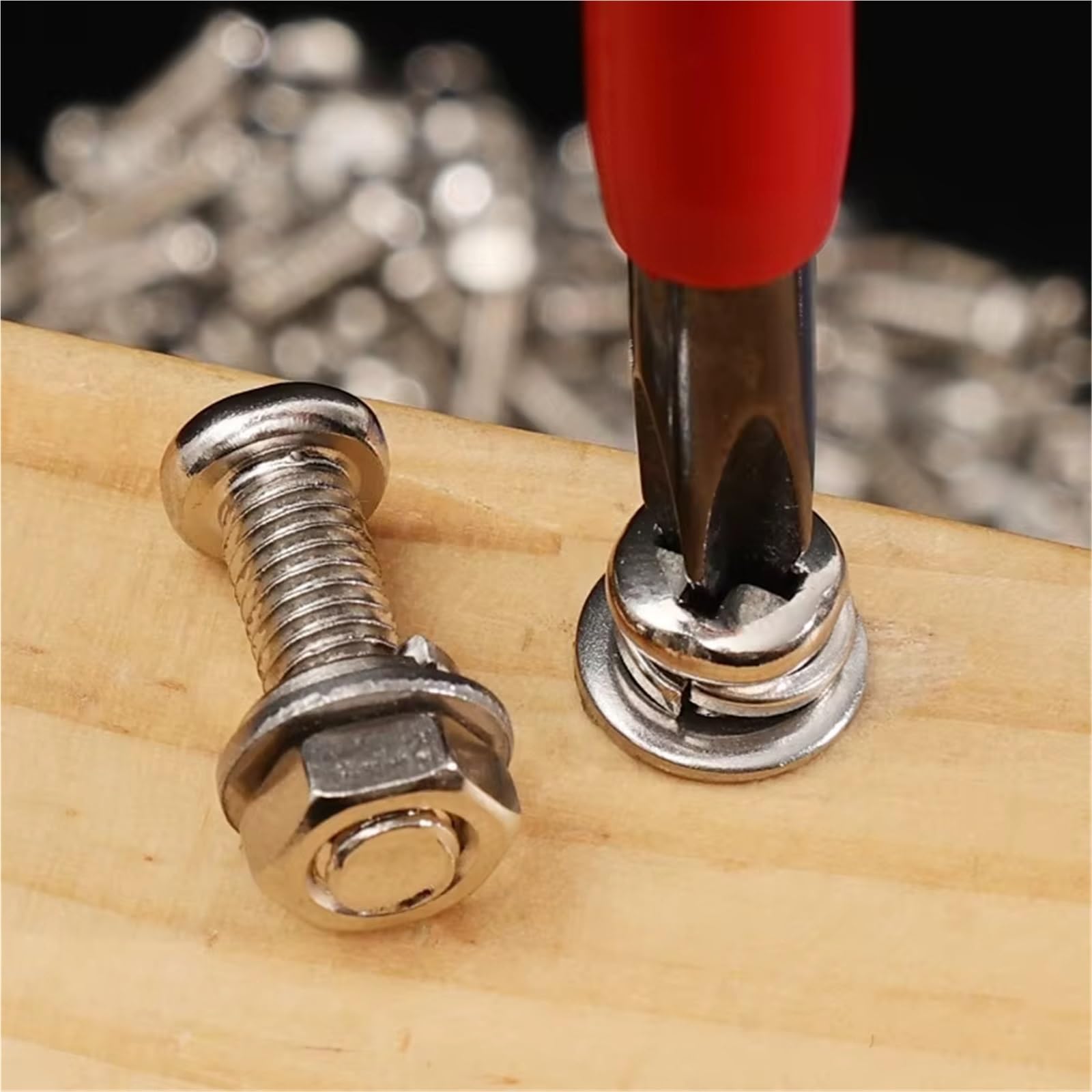 Kompatibel Mit Edelstahl-Schrauben- Und Muttern-Sortimentskit Für Kreuzrundkappen-Metallschrauben-Unterlegscheiben-Set-Ersatzteile(640PCS- (2 boxes))