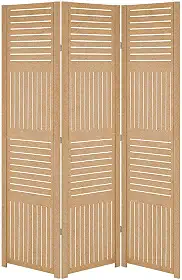 Biombo Divisoria Inteiro Divisor Separador de Ambiente Madeira MDF (3, Horizontal vertical)