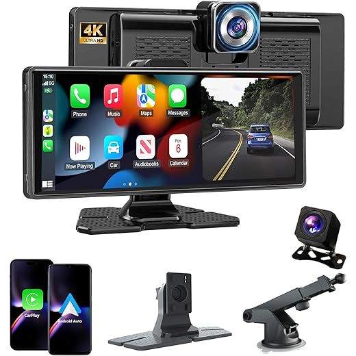 Cason 4K Dash Camera 10-Inch