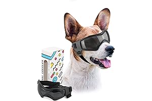 PETLESO Dog Goggles for Small and Medium Dogs: Stylish Eye Protection for Outdoor Adventures