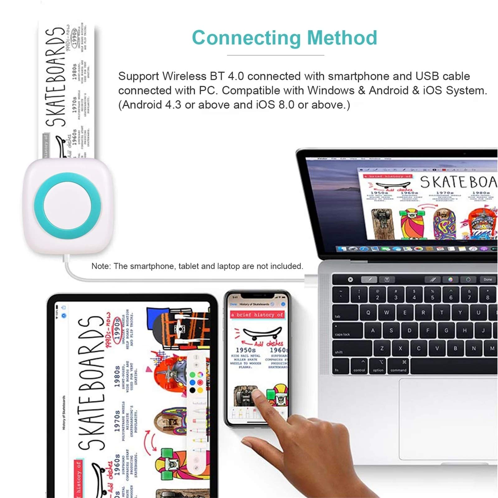 Amazon.co.jp: ミニプリンター ミニポケットプリンタBT