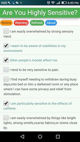 High Sensitivity Self-test