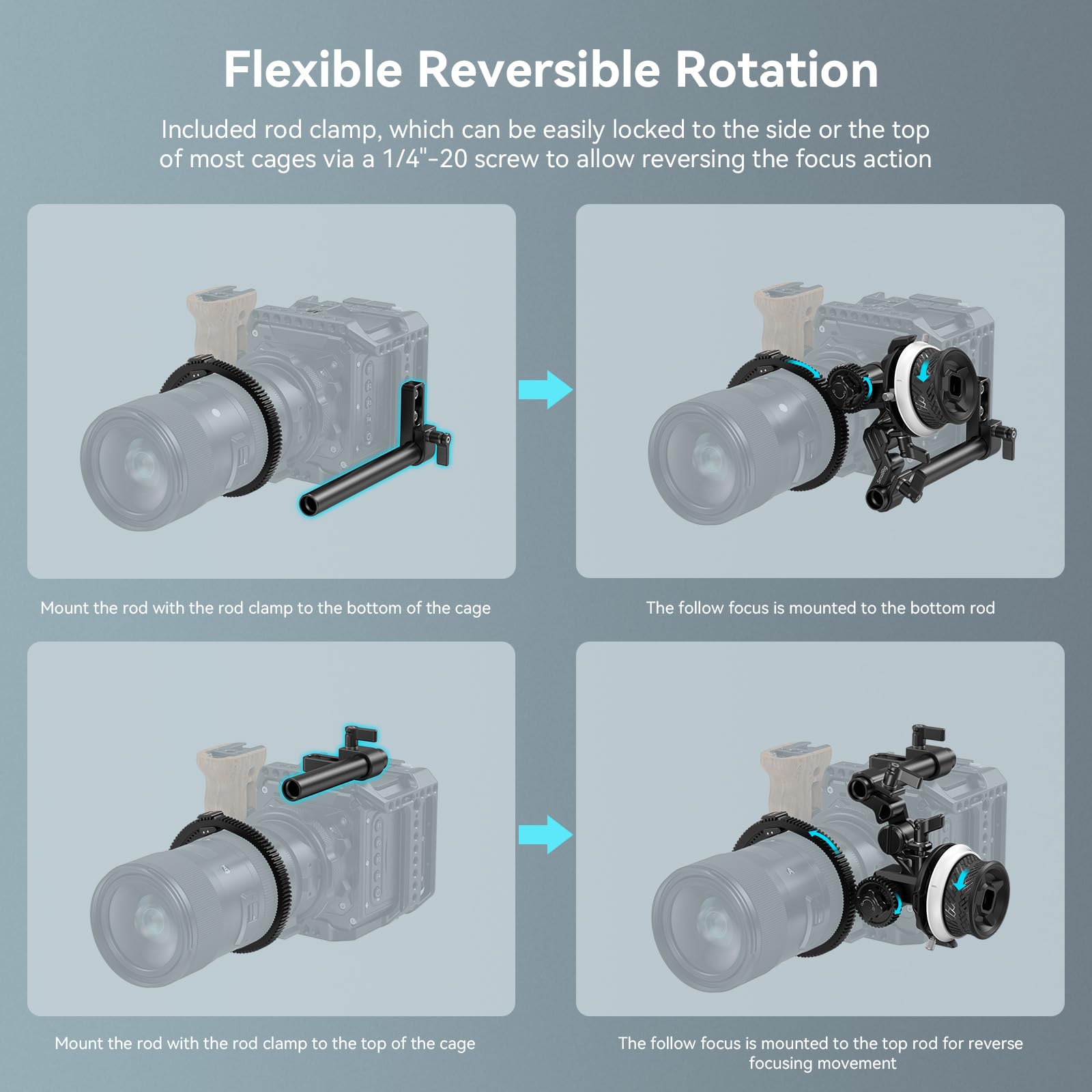Amazon.com : SmallRig Mini Follow Focus with A/B Stops | Includes
