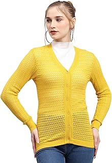 monte carlo Womens Self Design V Neck Full Sleeve Cardigan (1235024VN)-picture-45