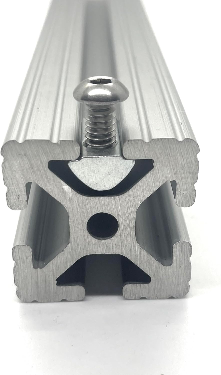 Generic Roll-in | T-Nut w/Spring Ball | Self-Aligning | 1/4-20 Tap | 15 Series Aluminum Extrusion (48 PCS) Compatible 13037, Silver, 1436-48