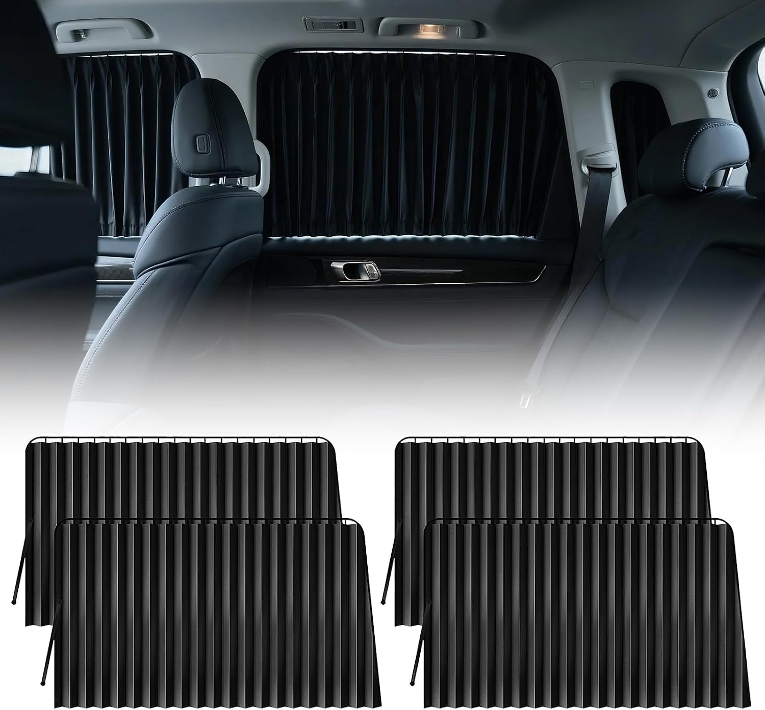 4 Piezas Parasol Coche para Citroën SpaceTourer (2016-2025 2026)