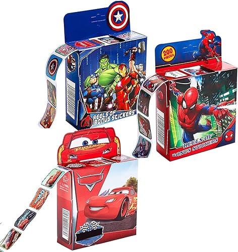 Rollo de calcomanías para niños, etiquetas adhesivas para laptop, botella de agua, teléfono