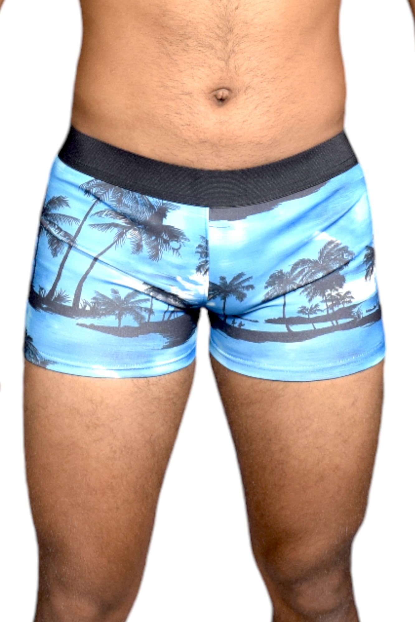 Swim Trunks/Shorts for Men, Regular Fit Spandex Printed Swim Jammer for Men | Swimming Shorts | Adjustable, Breathable, Quick Drying Ideal for Sports, Gym