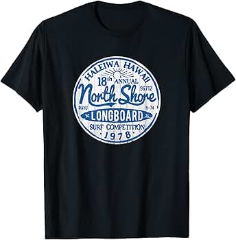 Amazon | ノースショア ハレイワ ハワイ ロングボード サーフ T