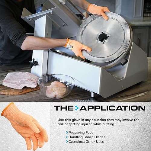 Vista 53 de Glove Station Ultra Durable Series Cut Resistant Gloves - Cutting Gloves for Chefs, BBQ and Cooking - Level 5 Protection Gris granito