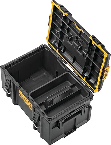 Miniatura 3 de DEWALT TOUGHSYSTEM 2.0, caja de herramientas grande, 22 pulgadas, capacidad de 110 libras (DWST08300)
