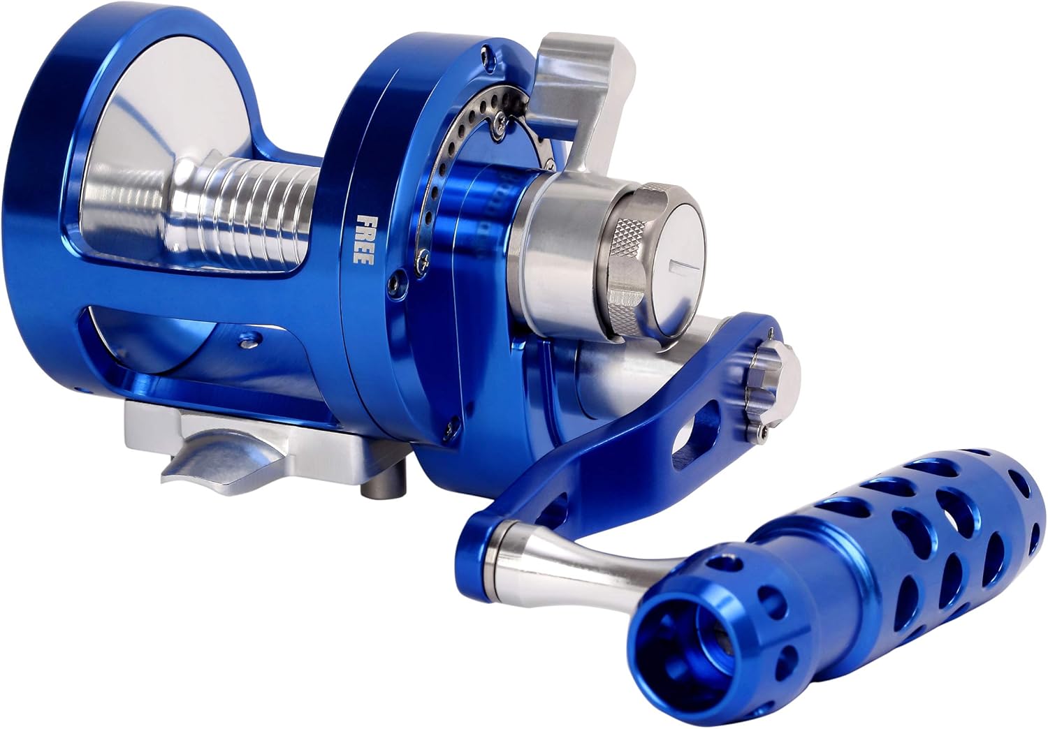 Saltwater Slow Pitch Jigging Reel 25kg/55lbs Max Drag, Lever Drag Control, 4.5:1 Gear Ratio, Machined Aluminum, Trolling & Big Game Conventional Fishing Reel for Right Hand