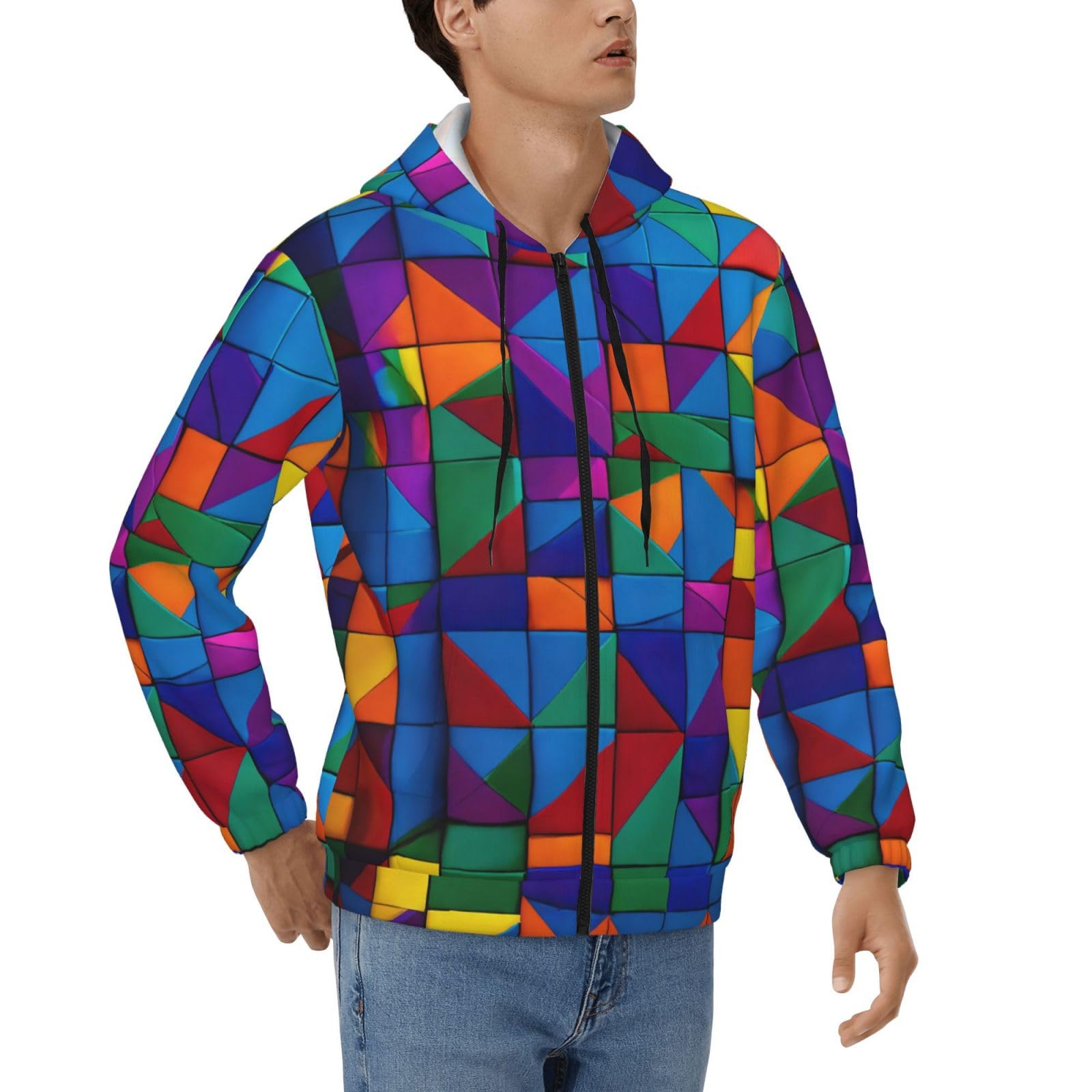 Sweat à capuche pour hommes contre le froid matinal avec zip ajustable - 8