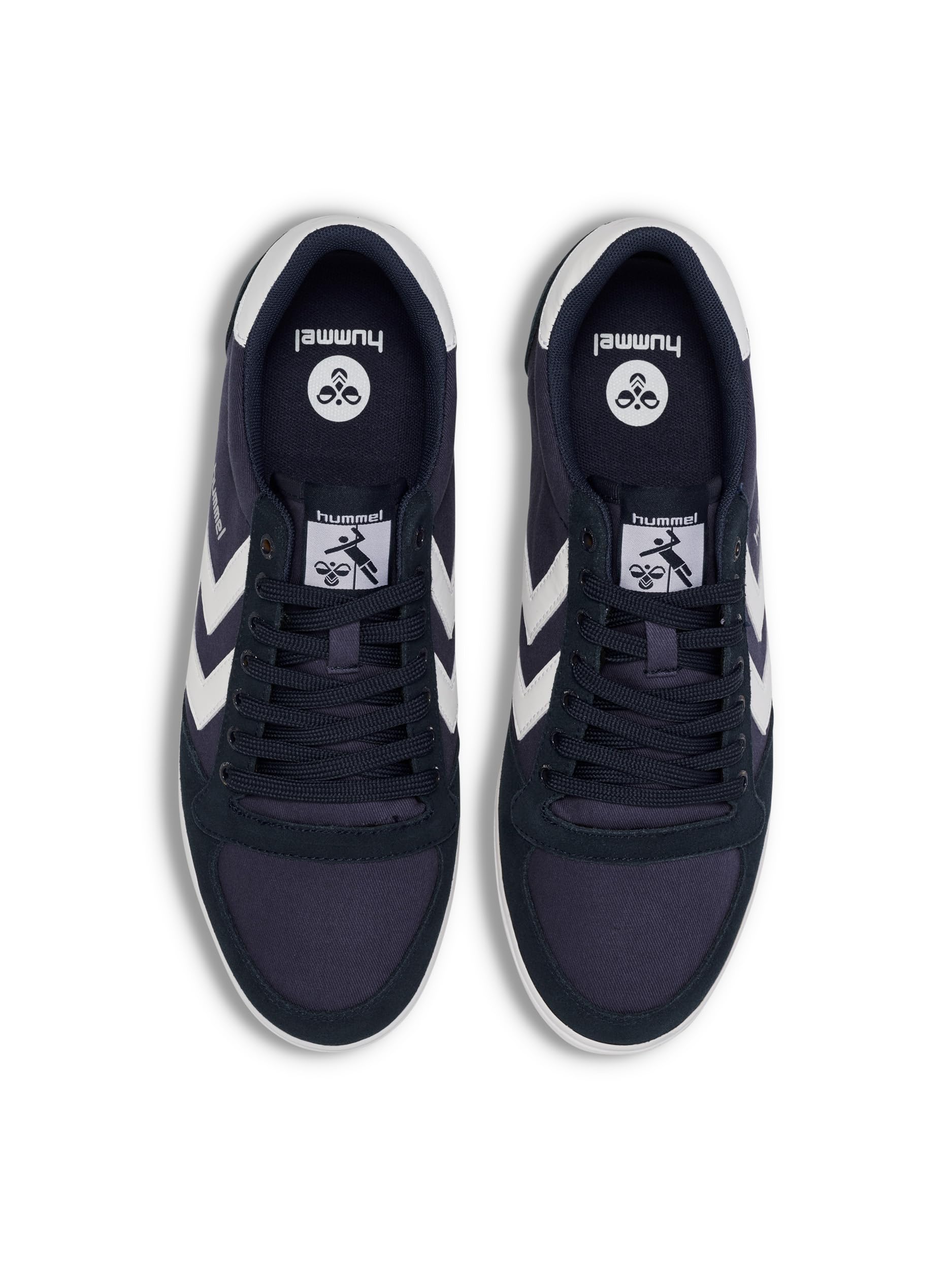 hummel Unisex Slimmer Stadil Low Sneaker, Blue, Size 43