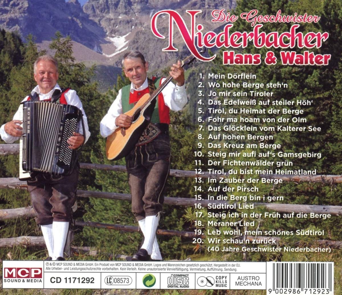 20 unvergessene Lieder aus früheren Tagen
