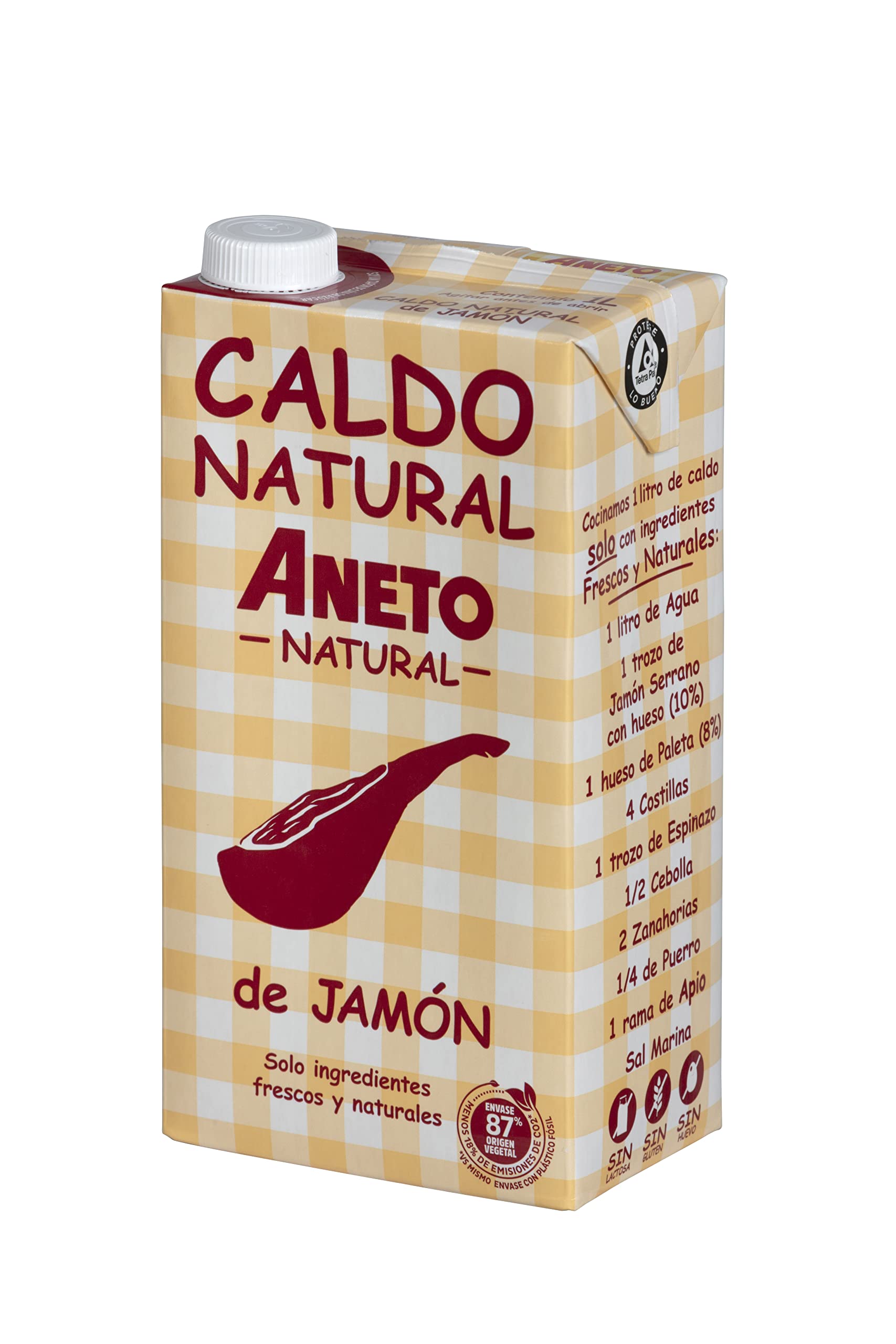 Aneto Natural Caldo de Jamón, 1L