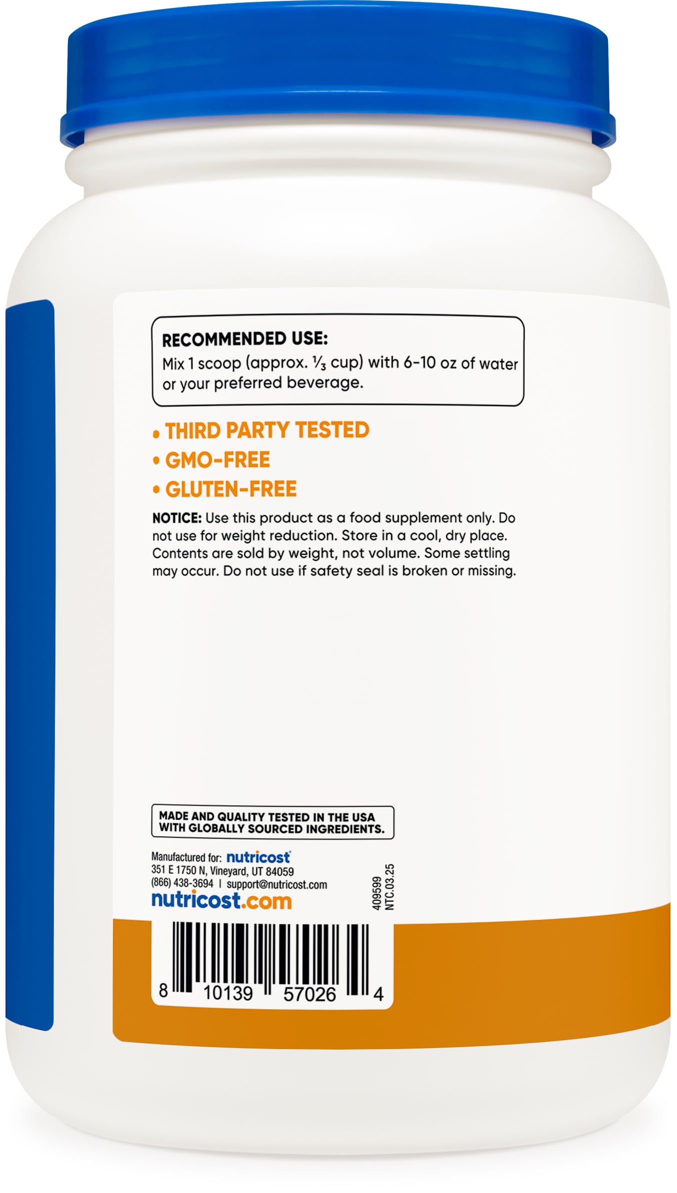 Nutricost Grass-Fed Whey Protein Isolate Powder (Chocolate PB) 2LBS — Amazon image 4