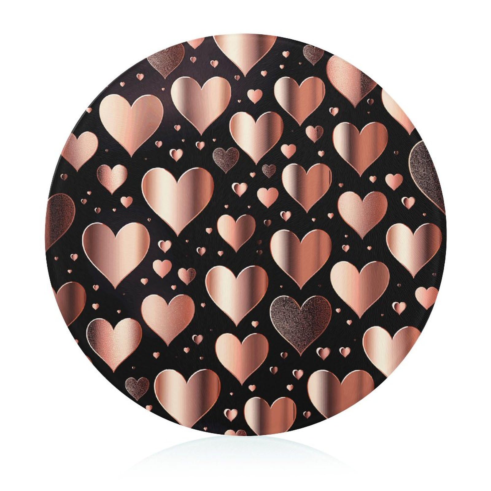 Chopping Block, Rose Gold Love Heart Printed Chopping Block,kitchen Chopping Block,multi-purpose Chopping Block
