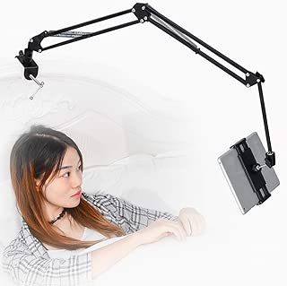 【2020年最新の改良版】タブレット スタンド タブレット アーム スタンド 横/縱き 寝ながら iPad/ iPhone アーム スタンド or ホルダー ベッド、デスク、台所タブレットスタンド 4〜11.6インチ for iPad pro 、iPad 、Kindle、android surface、Fire HD8、Nintendo Switch、iPhone XR、iPhone XS多機種対応 黒…【日本語取扱説明書】 (ブラック)