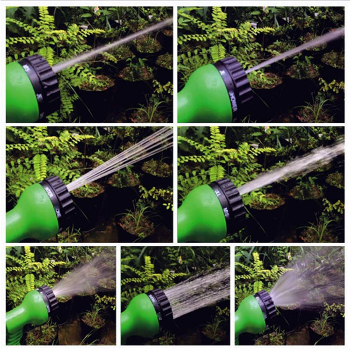 MIAOZHANG Tubo Estensibile da Giardino Tubo da Giardino Tubo Irrigazione Estensibile con 7 Funzioni di Spruzzo per Camper e Giardino di Casa