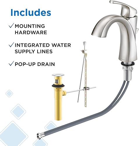 Miniatura 8 de Gerber D225018BN - Grifo de lavabo, níquel cepillado