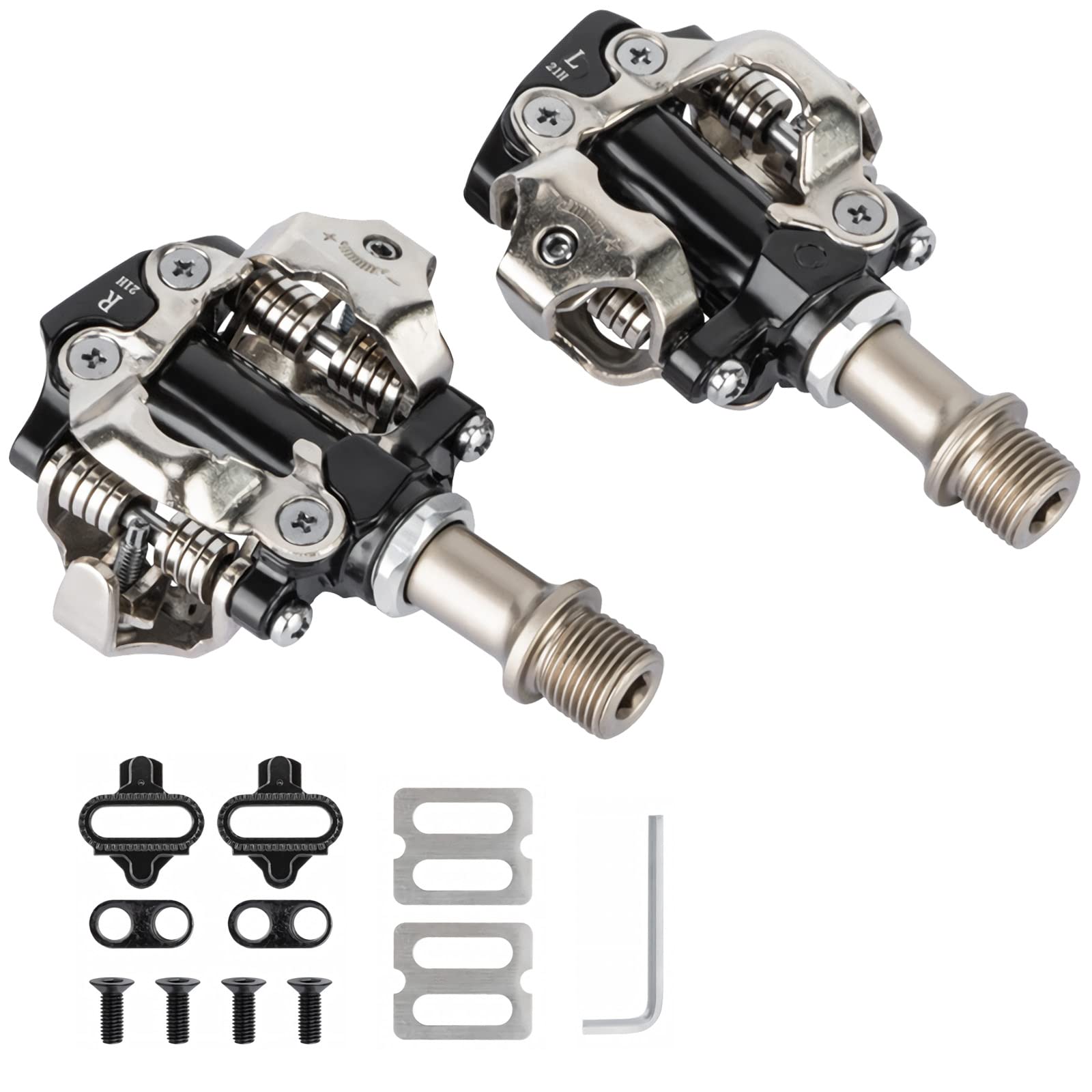 Lot De 4 Vis Pour Crampons SPD - Fixation Pédales Vélo - Acier Noir