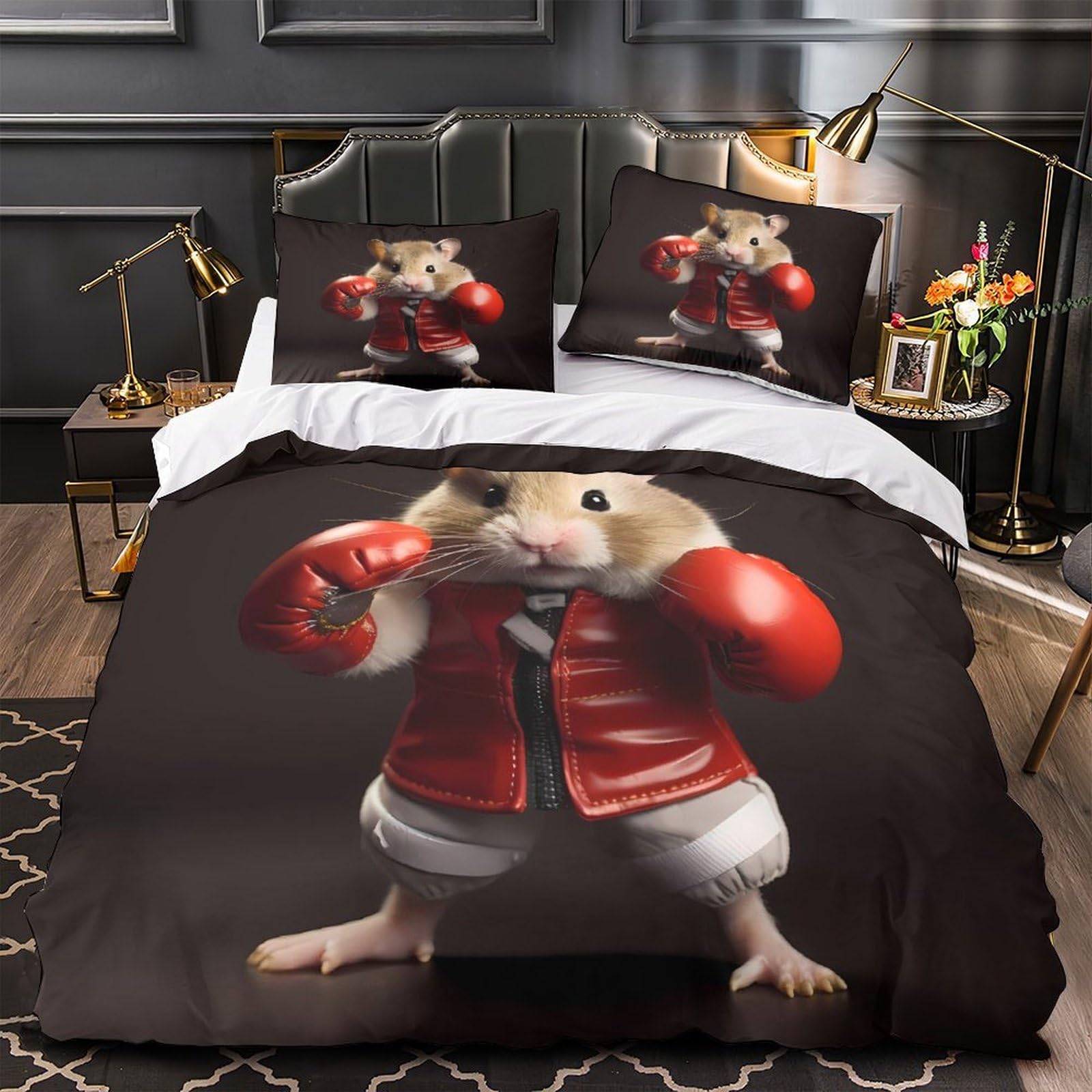 Housse de couette 140x200 hamster pour transformer la chambre des enfants