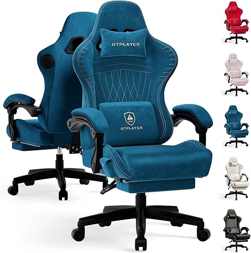 Miniatura 11 de GTPLAYER ACE-PRO Sillas de Juego con Música – Altavoces Integrados, Soporte de Aplicación y Control Bluetooth, Sillas de Juego para Computadora